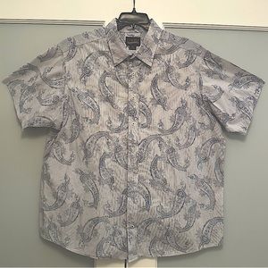 Cremieux “Pure Denim” Big Man 2XB  Casual Button Down Short Sleeve Shirt.